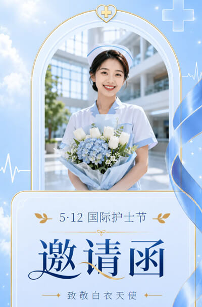 512国际护士节表彰评选大会邀请函护士节活动邀请