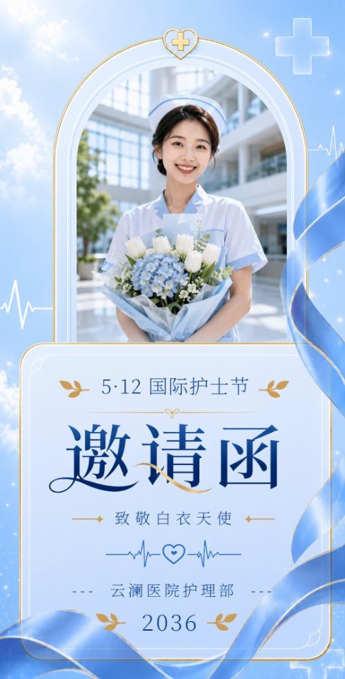 512国际护士节表彰评选大会邀请函护士节活动邀请邀请函