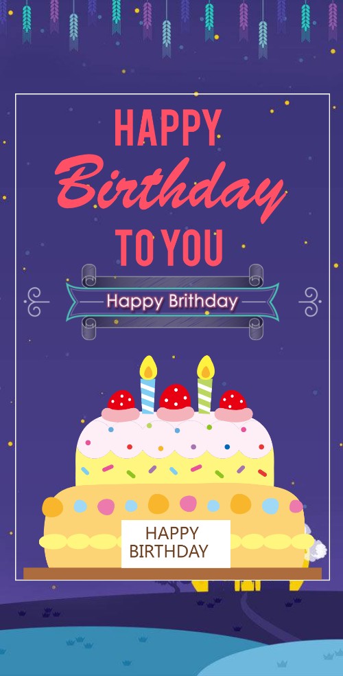 男朋友男神生日祝福贺卡男性朋友领导生日祝福