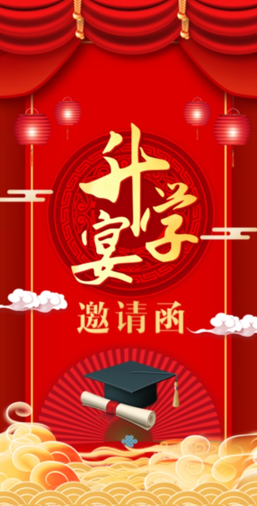 升学宴电子请柬邀请函