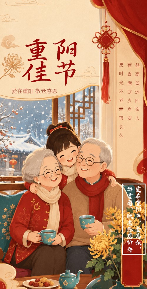 重阳节祝福 社区服务宣传